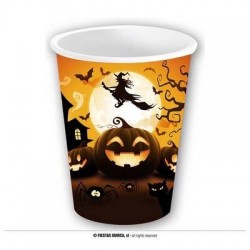 BICCHIERI CARTA 240ml ZUCCA E STREGA 6pz