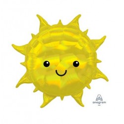 PALLONE MYLAR S/SHAPE SOLE OLOGRAFICO 68cm