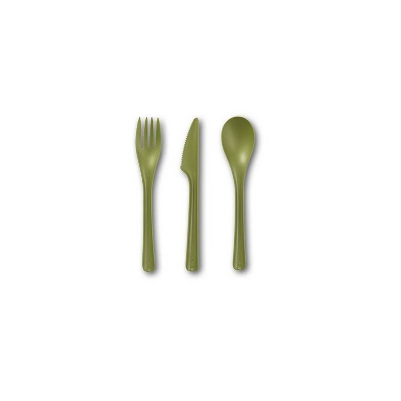 CUCCHIAIO CPLA BLOOM VERDE 17cm 25pz BIO COMPOSTABILE