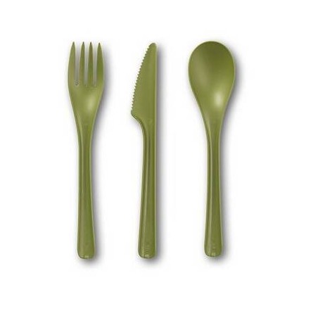 CUCCHIAIO CPLA BLOOM VERDE 17cm 25pz BIO COMPOSTABILE