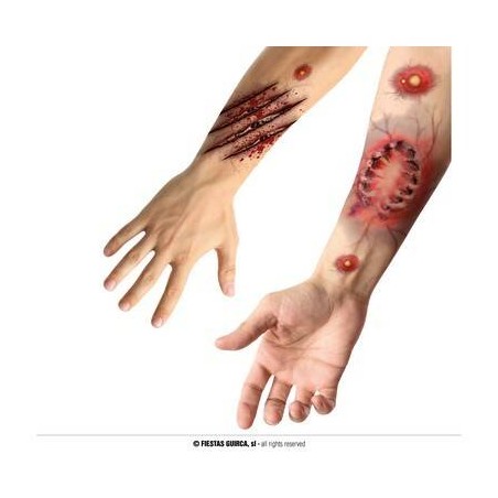 TATUAGGI ADESIVI FERITA MORSO