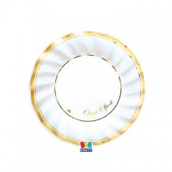 PIATTI IN CARTA ø20cm SPOSI CLASSIC GOLD 6pz