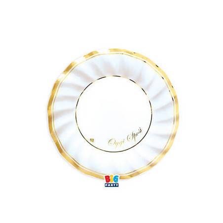 PIATTI IN CARTA ø20cm SPOSI CLASSIC GOLD 6pz