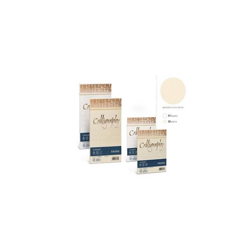 BUSTE CANVAS 11x22 25pz 100gr AVORIO