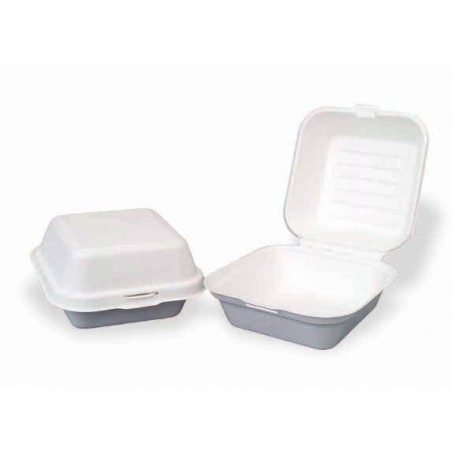 SCATOLA HAMBURGHER POLPA BIO COMPOSTABILE 15,5x15,5x4,2cm 50pz
