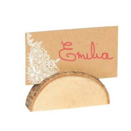 SEGNA POSTO LEGNO MEZZALUNA 6X2cm  senza cartoncino 12pz