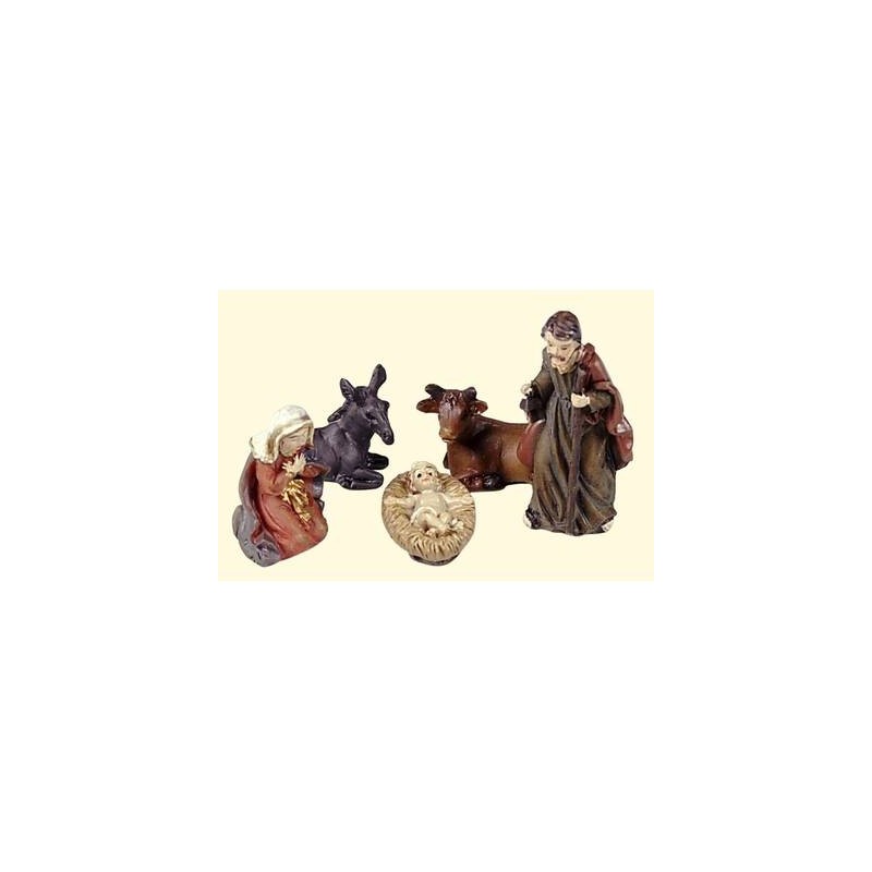 NATIVITA' IN RESINA 3,3cm COLOR SET 5pz
