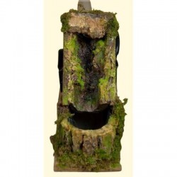CASCATA CON RUSCELLO E POMPA6,5x18x10cm