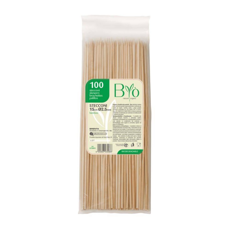 SPIEDI BAMBOO ø3mm 15cm 100pz BYò
