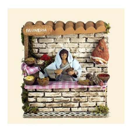 VENDITRICE DI PANE 10cm MOVIMENTO 15x10x14cm