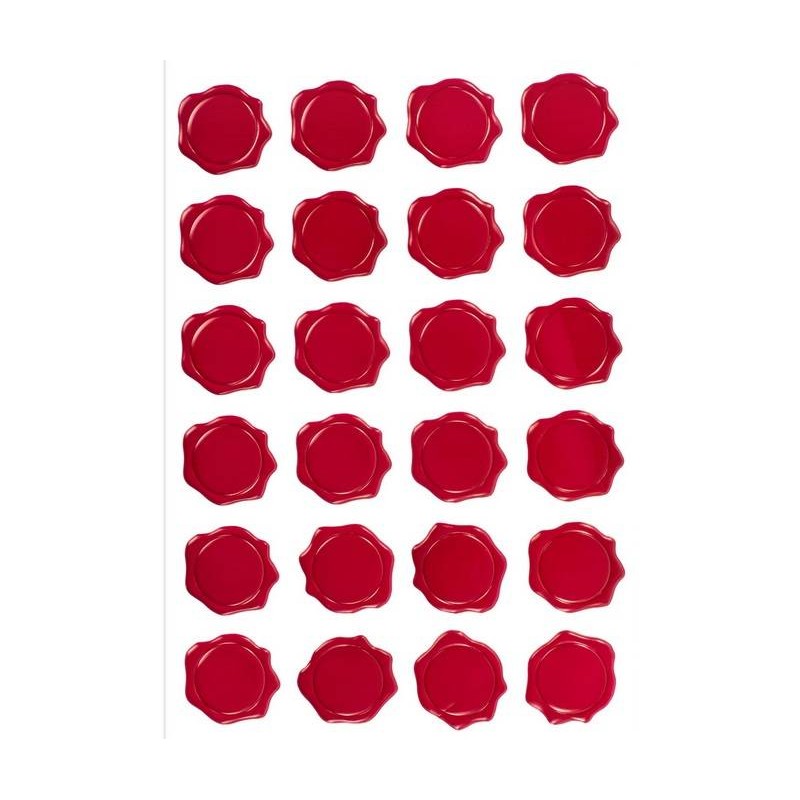 ETICHETTE ADESIVE CERALACCA IN PVC 3x3cm 48pz