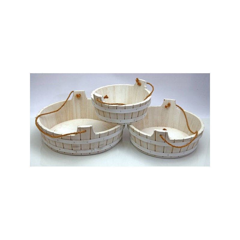 TINOZZA LEGNO 38x38x14cm COL.BIANCO 1/3
