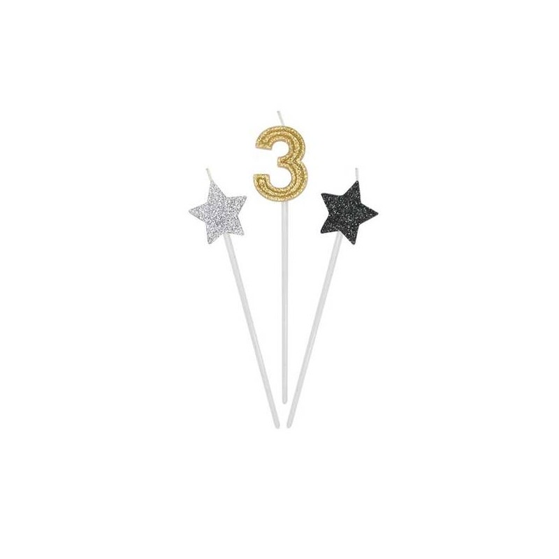 CANDELINE PICKS PRESTIGE 3pz 16cm N°3