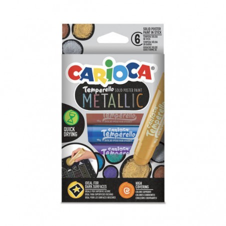 CARIOCA METALLIC TEMPERELLI 6pz