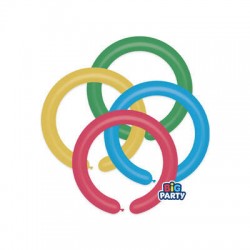 PALLONCINI LATTICE MODELLABILI 2 5cm COLORI ASS.TI 12pz