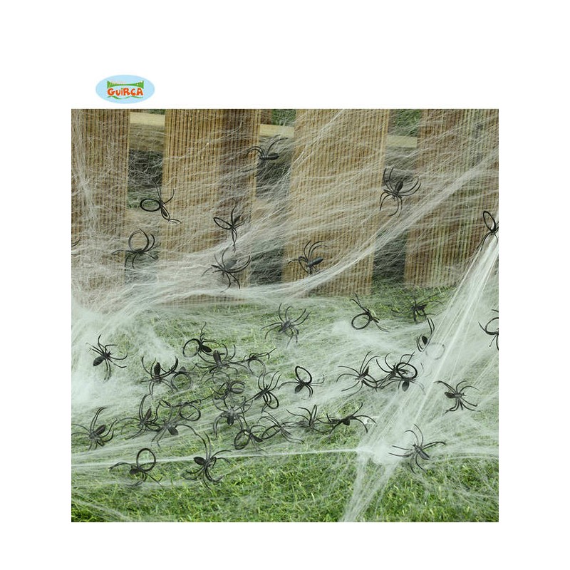 BUSTA DECORAZIONI RAGNI 50pz