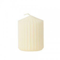 CANDELA MOCCOLO A COSTE ø6x8cm AVORIO 1pz