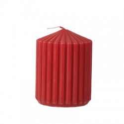 CANDELA MOCCOLO A COSTE ø6x8cm ROSSO 1pz