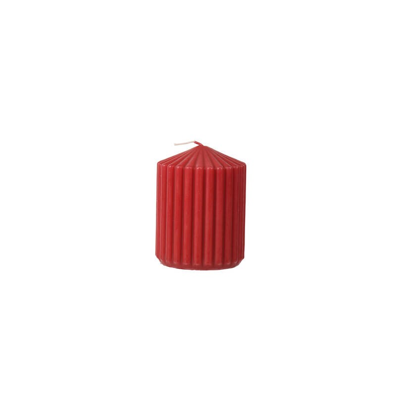 CANDELA MOCCOLO A COSTE ø6x8cm ROSSO 1pz