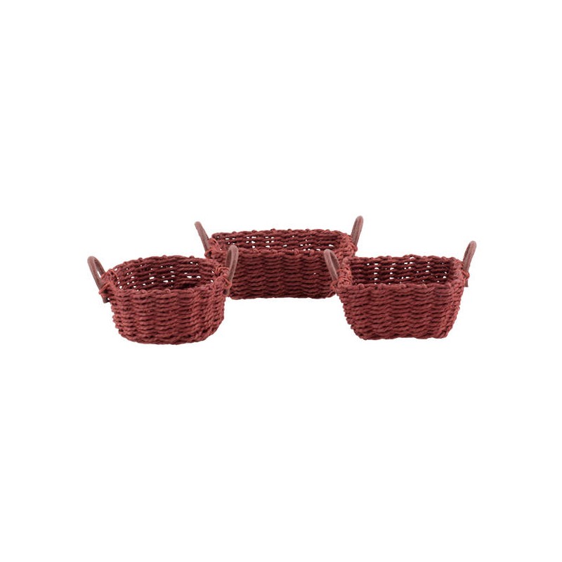 CESTINO RICAMO BORDEAUX MISURE ASS.TE H.4cm 1pz