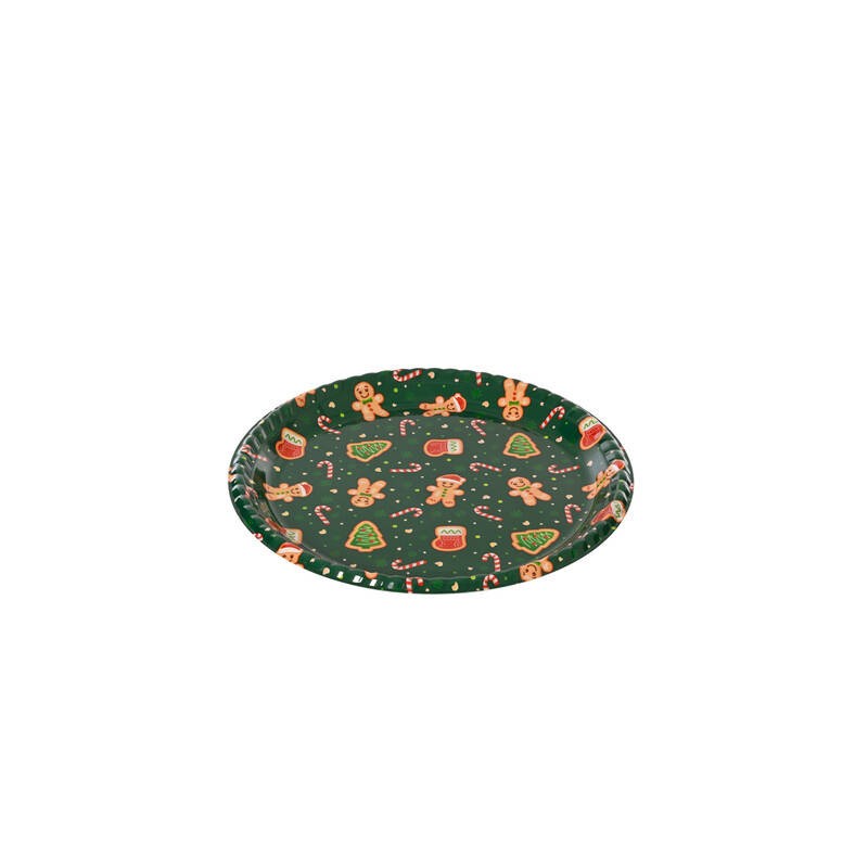 VASSOIO TONDO ø35,5cm PAN DI ZENZERO VERDE