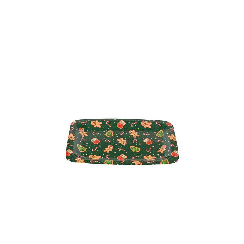 VASSOIO RETTANGOLARE 29x41cm PAN DI ZENZERO VERDE