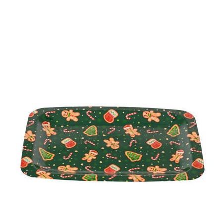VASSOIO RETTANGOLARE 29x41cm PAN DI ZENZERO VERDE