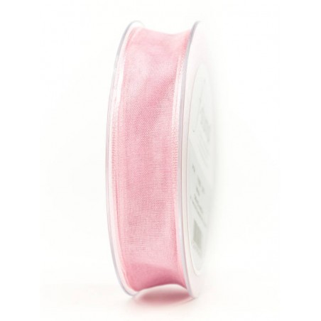 NASTRO TESSUTO CHIFFON mm40x20mt ROSA CHIARO