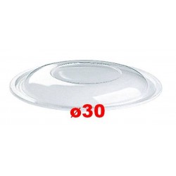 COPERCHIO INSALATIERA PET TRASPARENTE DIAM.30 BOMBATO