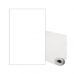 CARTA VELLUTATA ADESIVA IN ROTOLO cm50x2mt 130gr BIANCO