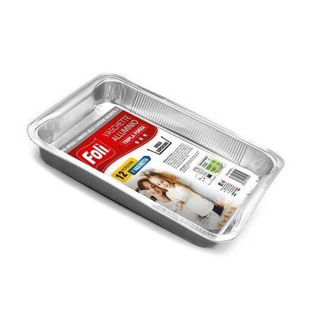 VASCHETTA ALLUMINIO TRIPLAFORZA 12PORZIONI 1pz FOLI'