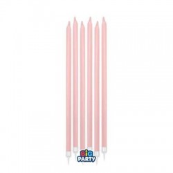 CANDELINE STELO MATITA 15cm ROSA BABY 12pz