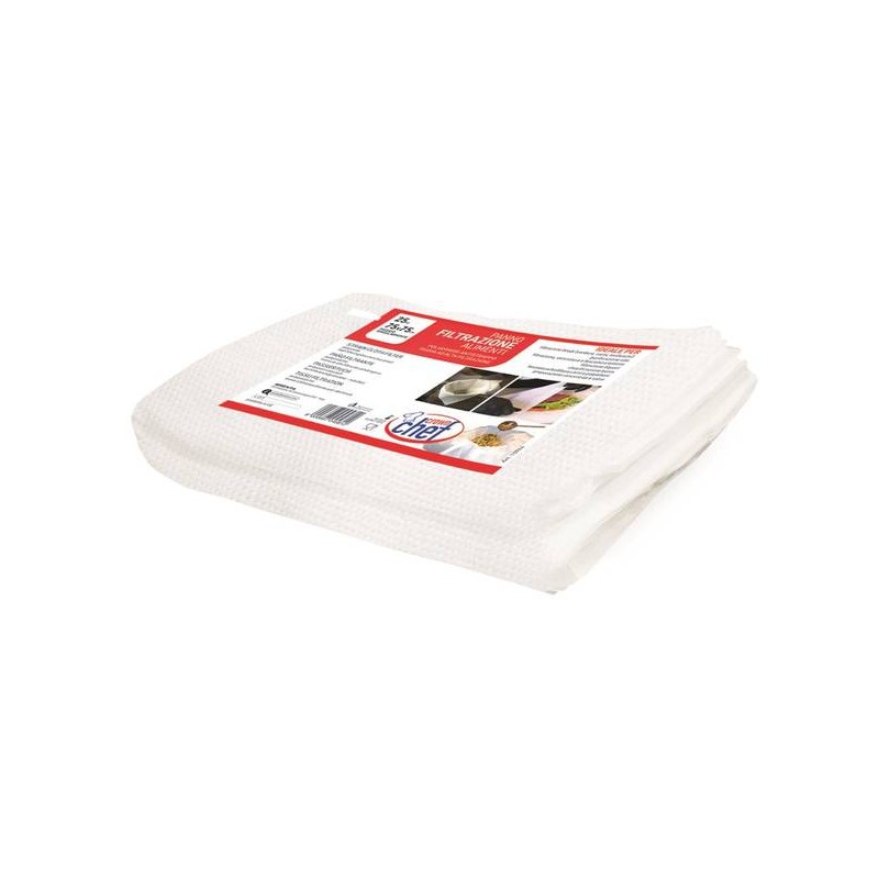 FILTRO PER ALIMENTI (ETAMINE) CROWN CHEF POLIAMMIDE-TNT 75x75cm 25pz