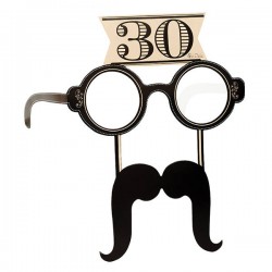 OCCHIALI + BAFFI CARTA 30 ANNI 4pz