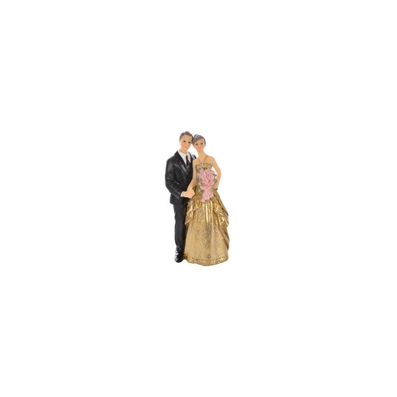 CAKE TOPPER SPOSI NOZZE D'ORO ART.29073