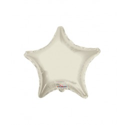 PALLONE MYLAR STELLA 18'' 45cm AVORIO RC