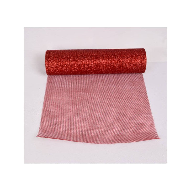 RETINA GLITTERATA mm300x10mt COL.31 ROSSO