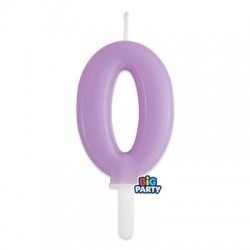 CANDELINA NUMERO 0 TINY PLUMP LILLA 7cm