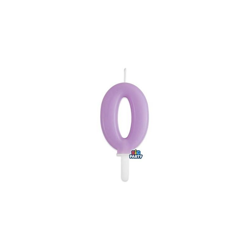 CANDELINA NUMERO 0 TINY PLUMP LILLA 7cm