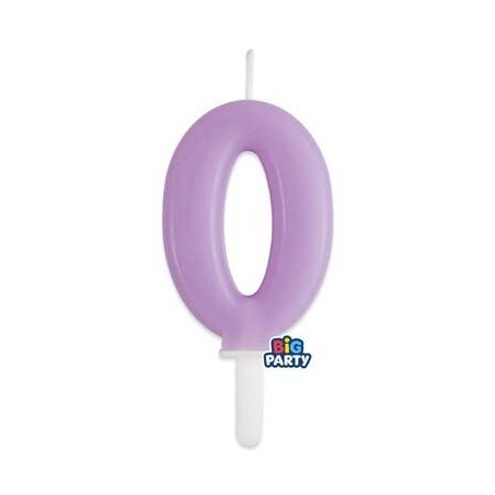 CANDELINA NUMERO 0 TINY PLUMP LILLA 7cm