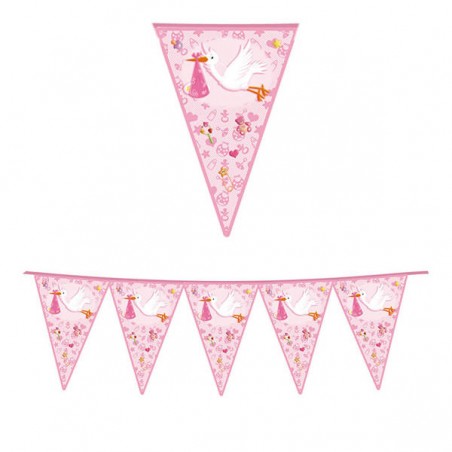 FESTONE BANDIERINE BENVENUTA ROSA 6mt