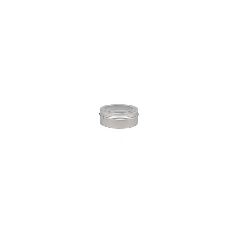 SCATOLA ALLUMINIO COP. TRASPARENTE Ø5,2Xh2,1cm 12PZ
