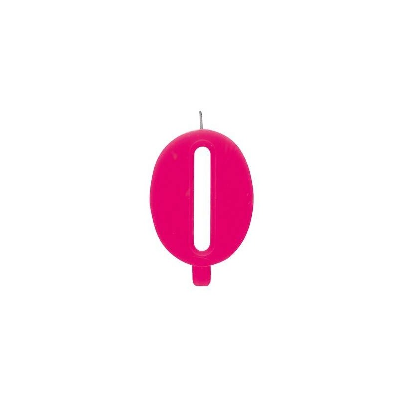 CANDELINA SCINTILLANTE FUCSIA N°0 9,5cm