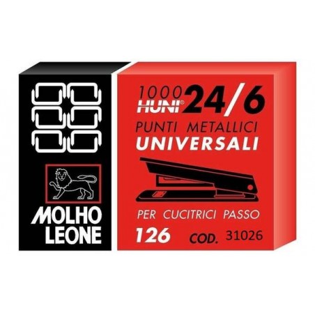 PUNTI CUCITRICE N°126 MOLHO LEONE 2x1000pz
