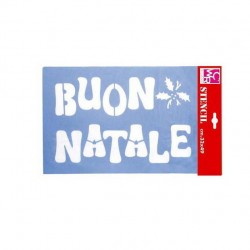STENCIL SCRITTA BUON NATALE 32x49cm ART.2132