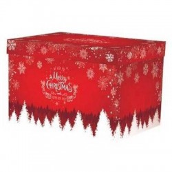 SCATOLA F/COPERCHIO LINEA 1400 58x37x33cm MERRY CHRISTMAS PORTATA 15kg