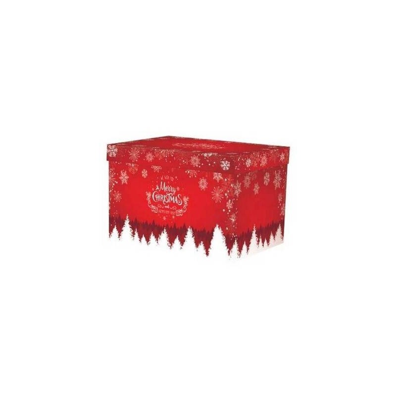 SCATOLA F/COPERCHIO LINEA 1400 58x37x33cm MERRY CHRISTMAS PORTATA 15kg