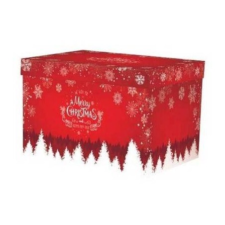 SCATOLA F/COPERCHIO LINEA 1400 58x37x33cm MERRY CHRISTMAS PORTATA 15kg