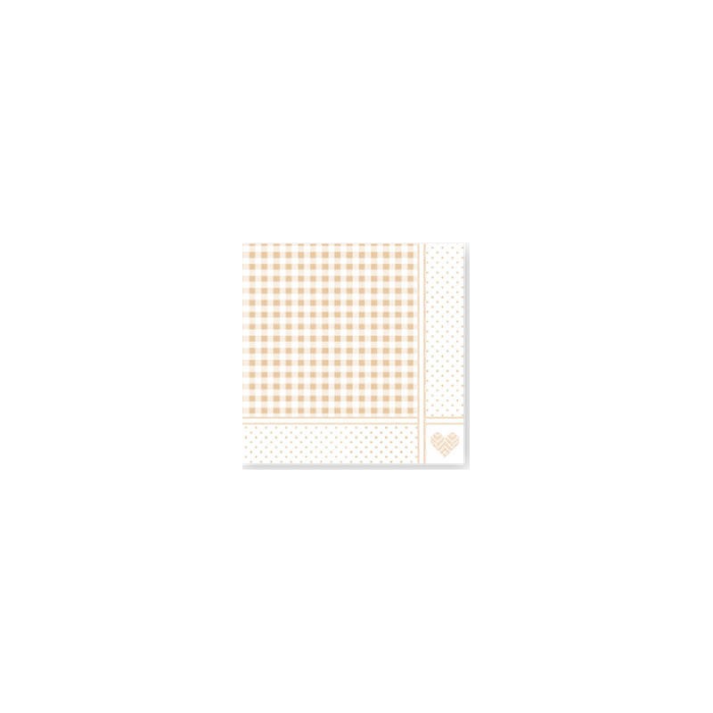 TOVAGLIOLI 38x38 STAR 40pz DECOR SHABBY SABBIA