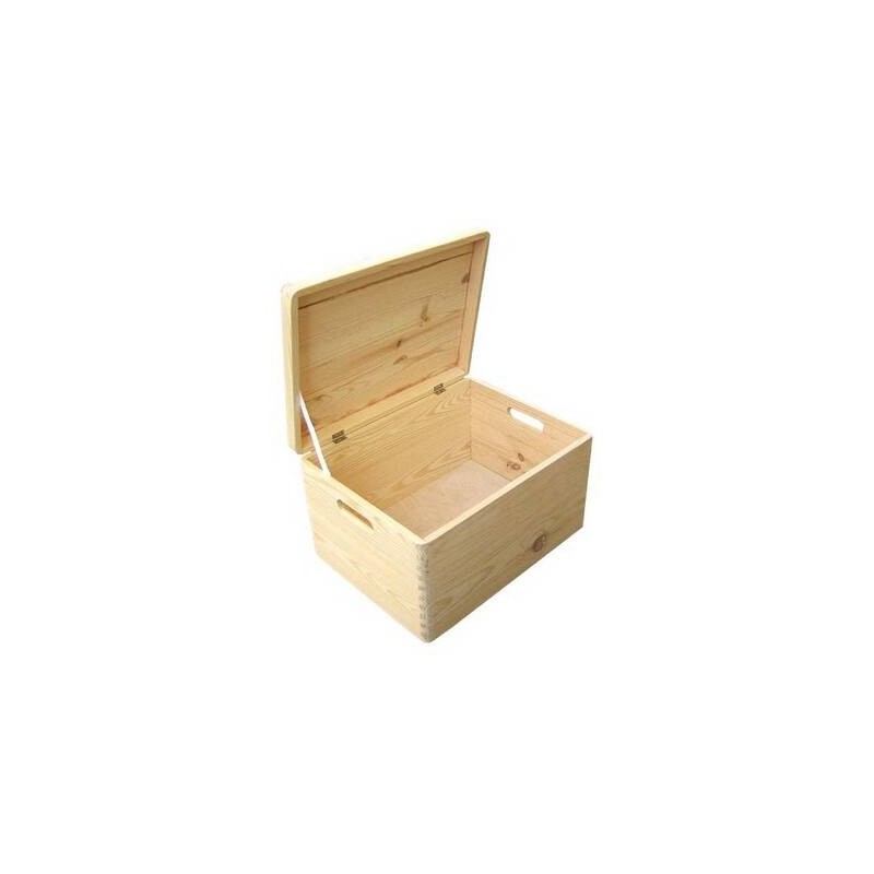 BAULETTO LEGNO NATURALE C/COP 40x30x24cm CASL2154